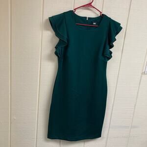 Tommy Hilfiger Dress Dark Green Bodycon Women's 12